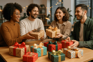 découvrez des idées de cadeaux originaux pour réussir votre secret santa entre collègues et partager un moment convivial au bureau.
